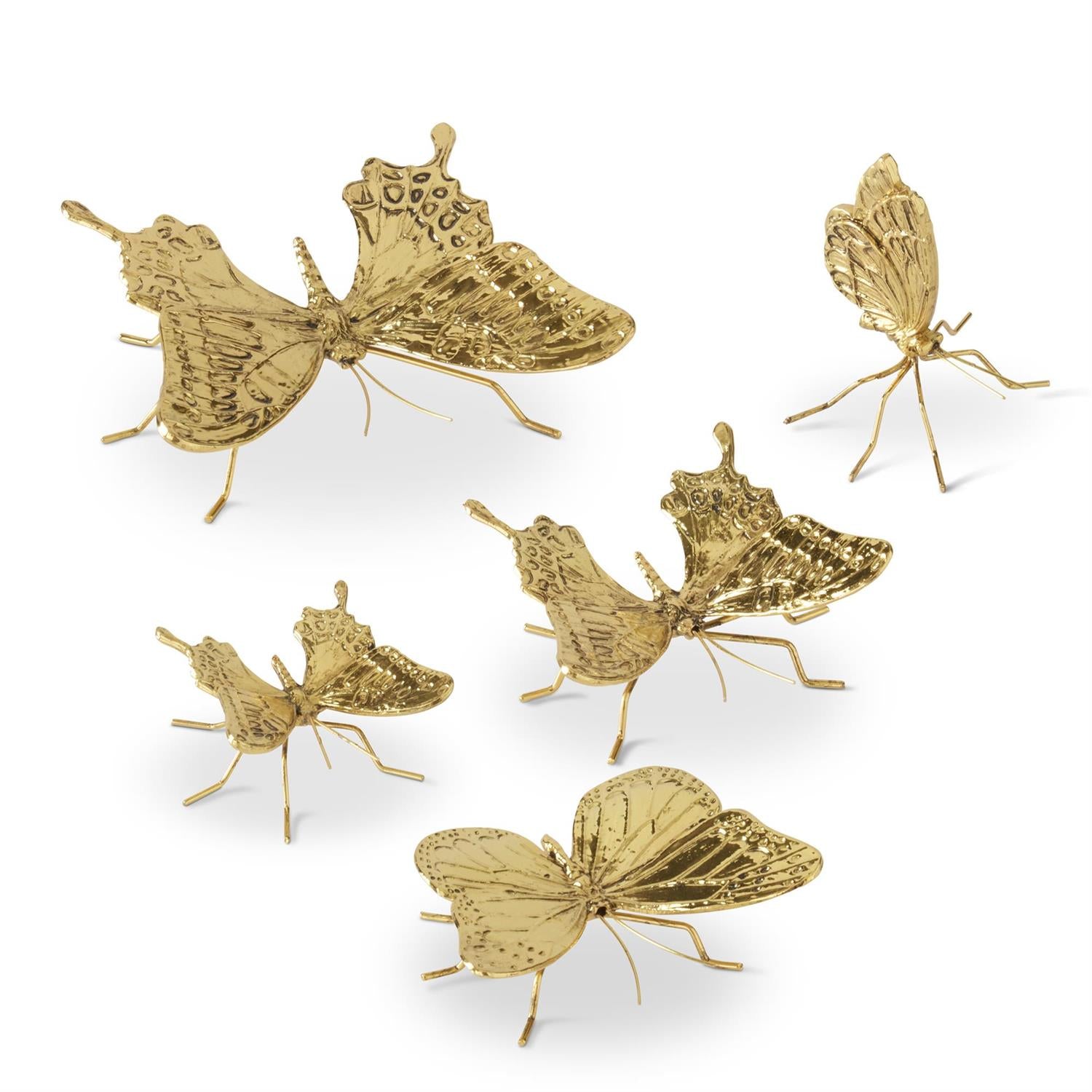 An image of K & K Silver Butterflies - Set of 6