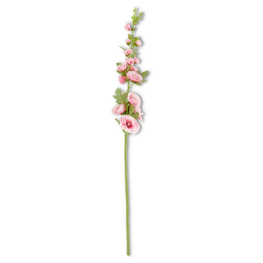 An image of K & K 43" Pink Hollyhock Stem