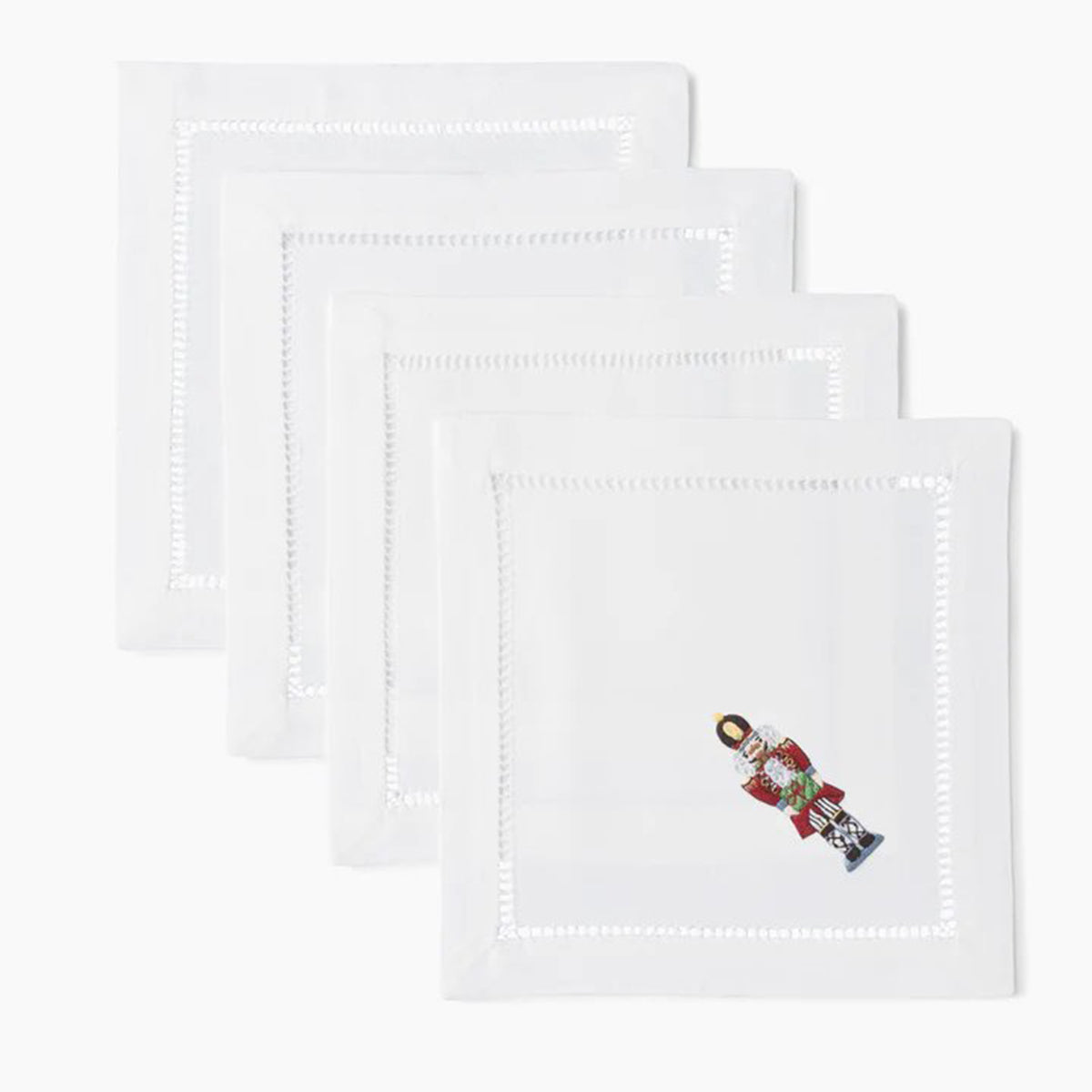 An image of Henry Handwork Nutcracker Cocktail Napkins - Set of 4