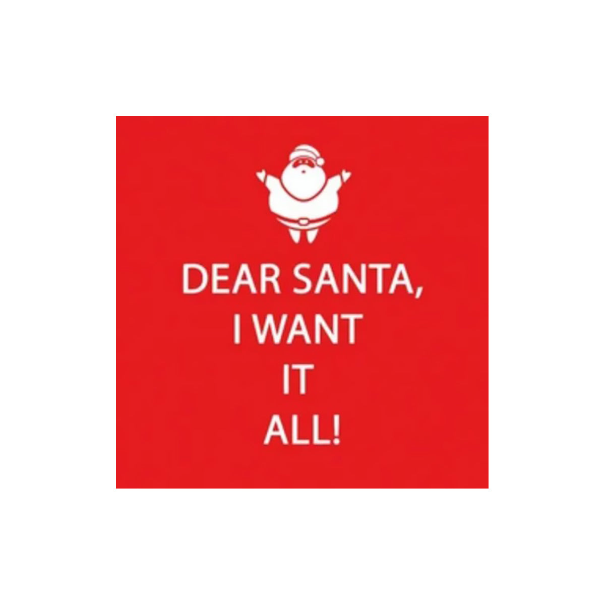 An image of Dear Santa Cocktail Napkins