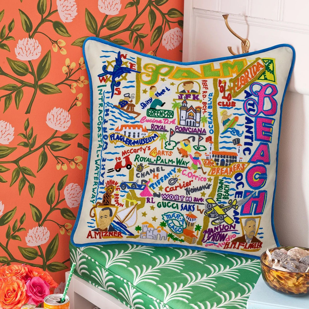 An image of Catstudio Palm Beach Pillow