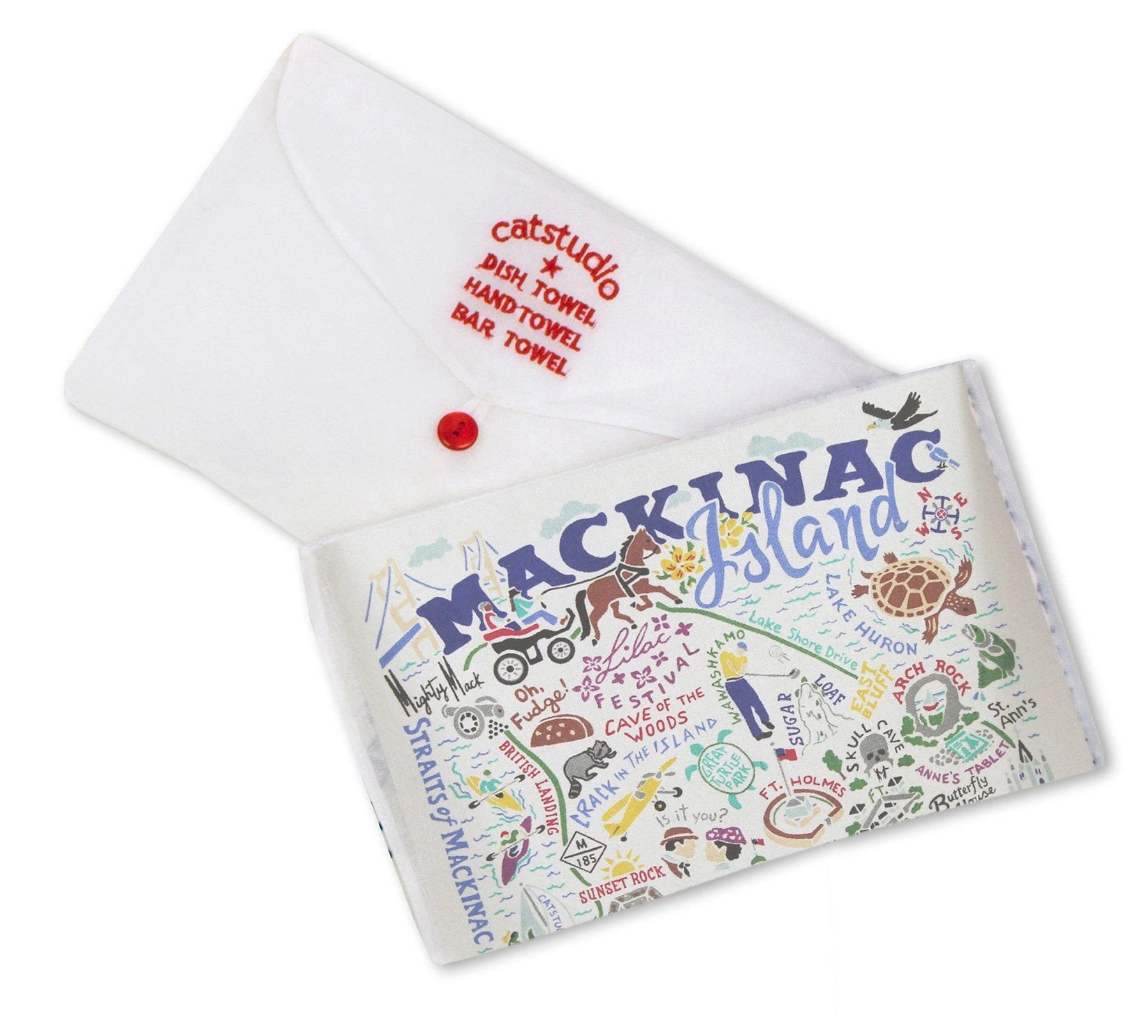 An image of Catstudio Mackinac Island Dish Towel