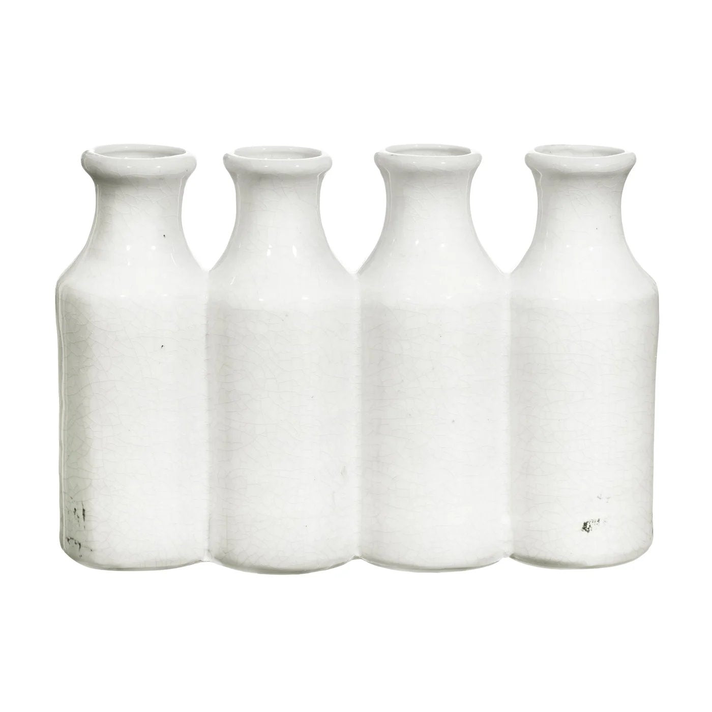 An image of Winward Antique White Milk Bottle Vase