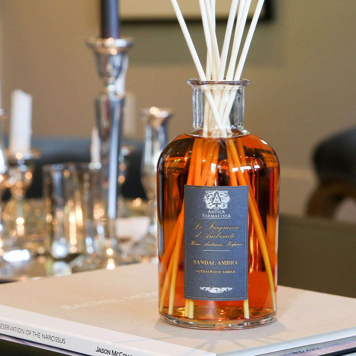 An image of Antica Farmacista Sandalwood Amber Reed Diffuser 16.9 fl oz