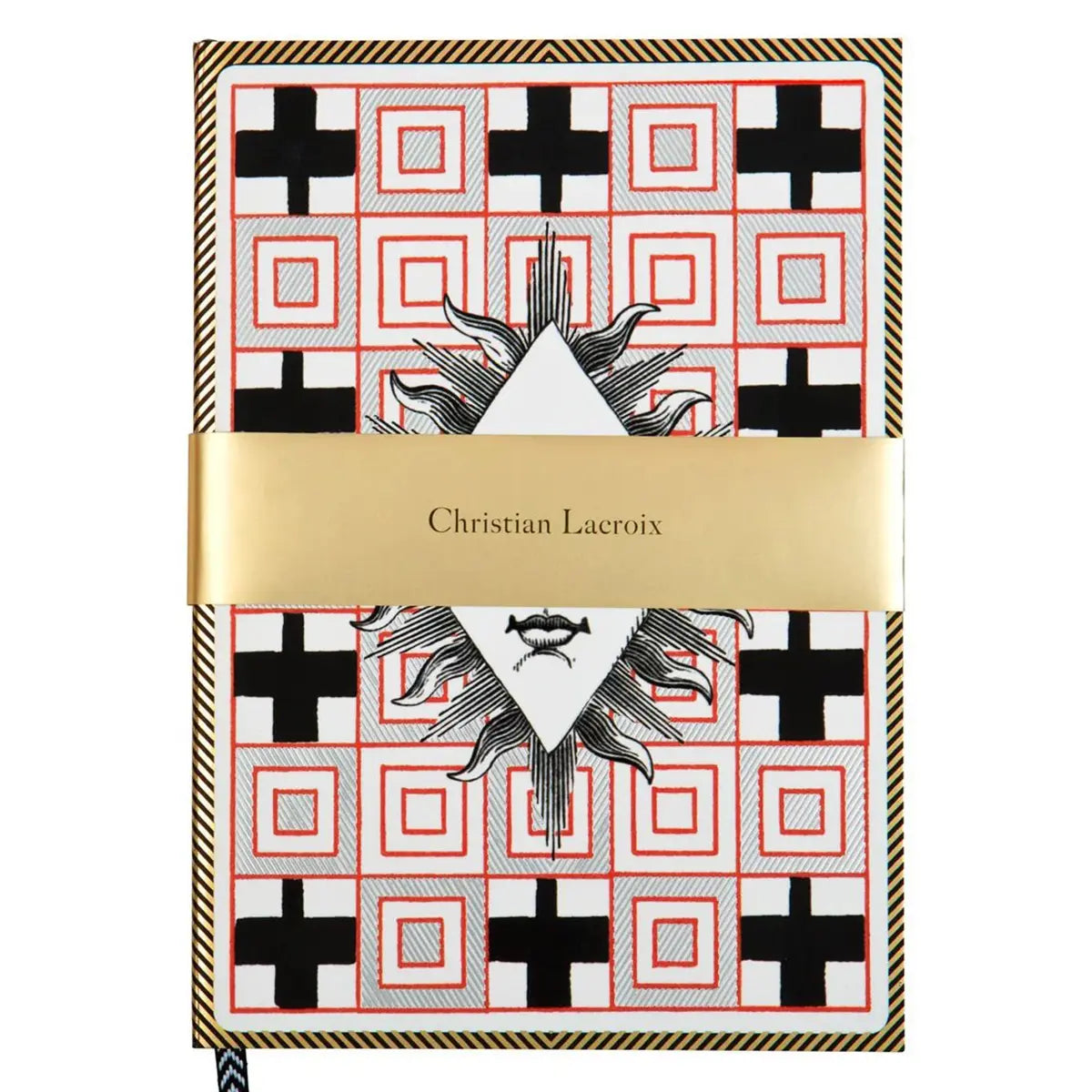 Front of Hachette Christian Lacroix A5 Poker Face Notebook