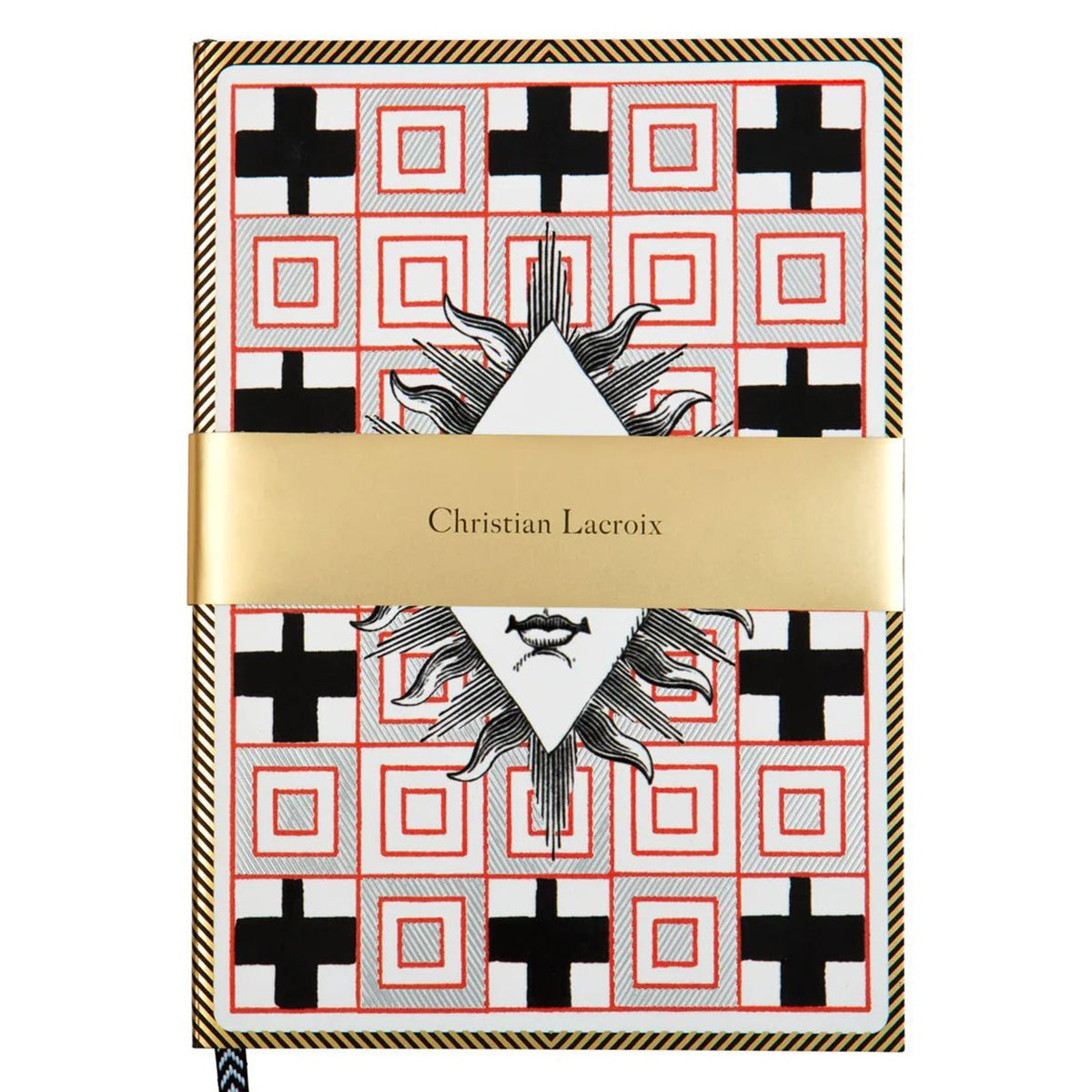 An image of Hachette Christian Lacroix A5 Poker Face Notebook