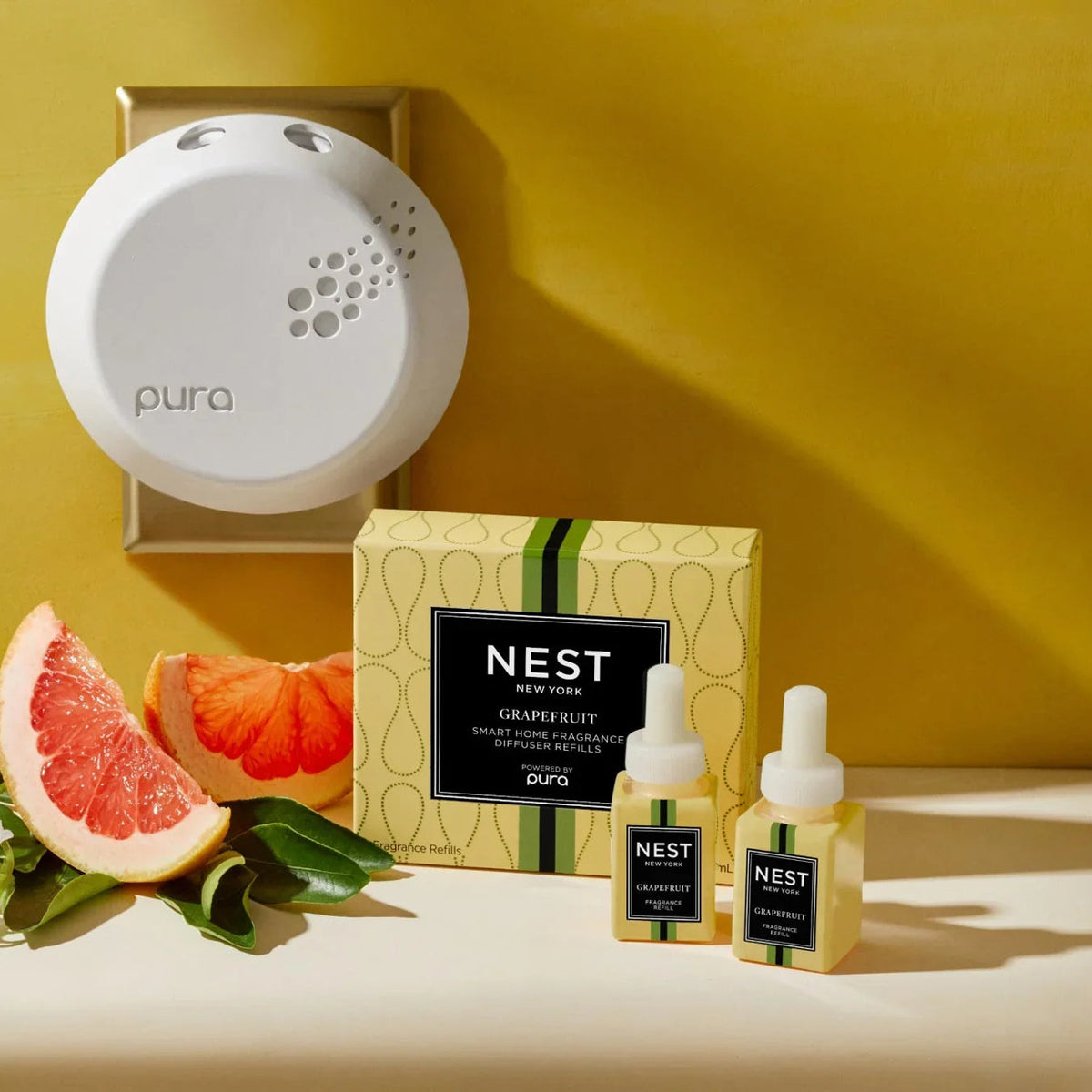 An image of Nest Fragrances Grapefruit Pura Smart Diffuser Refill Set
