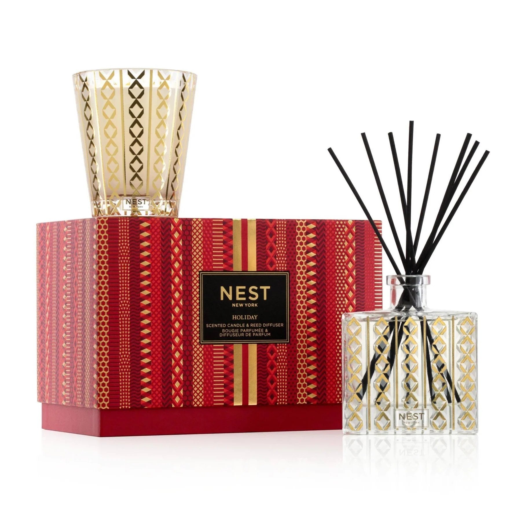 An image of Nest Fragrances Holiday Candle & Diffuser Set