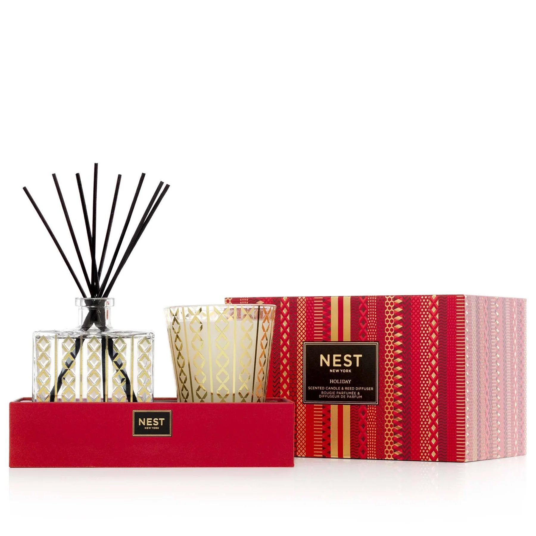 An image of Nest Fragrances Holiday Candle & Diffuser Set