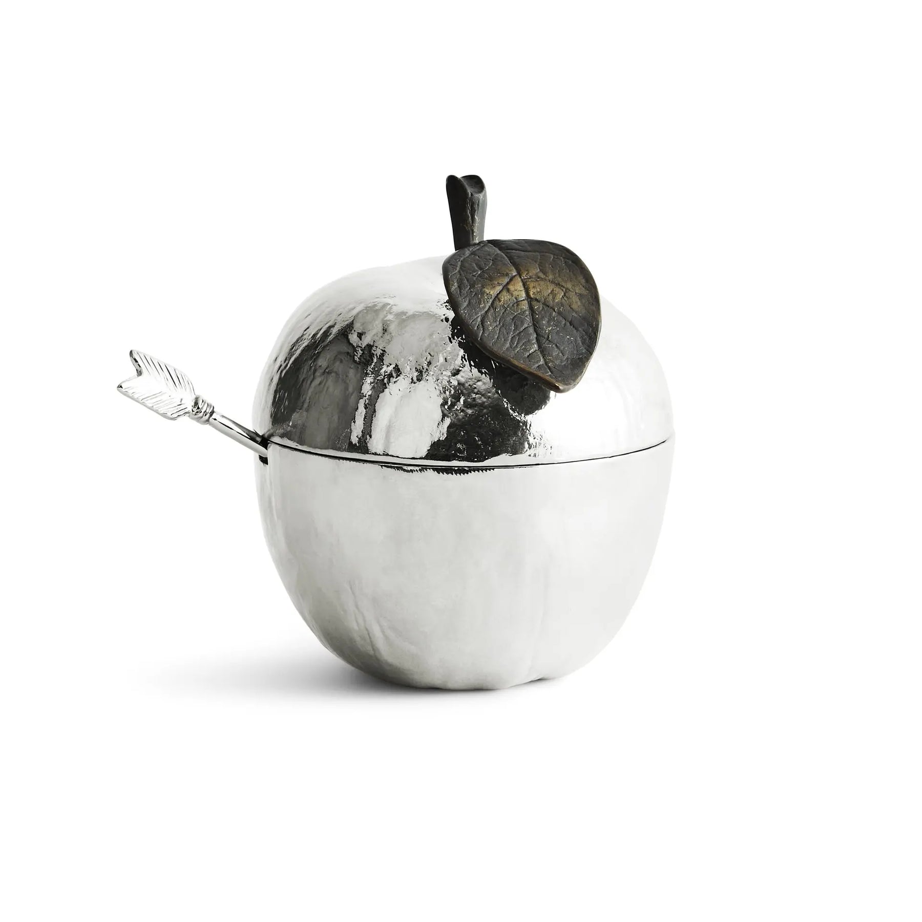 An image of Michael Aram Apple Honey Pot with Spoon