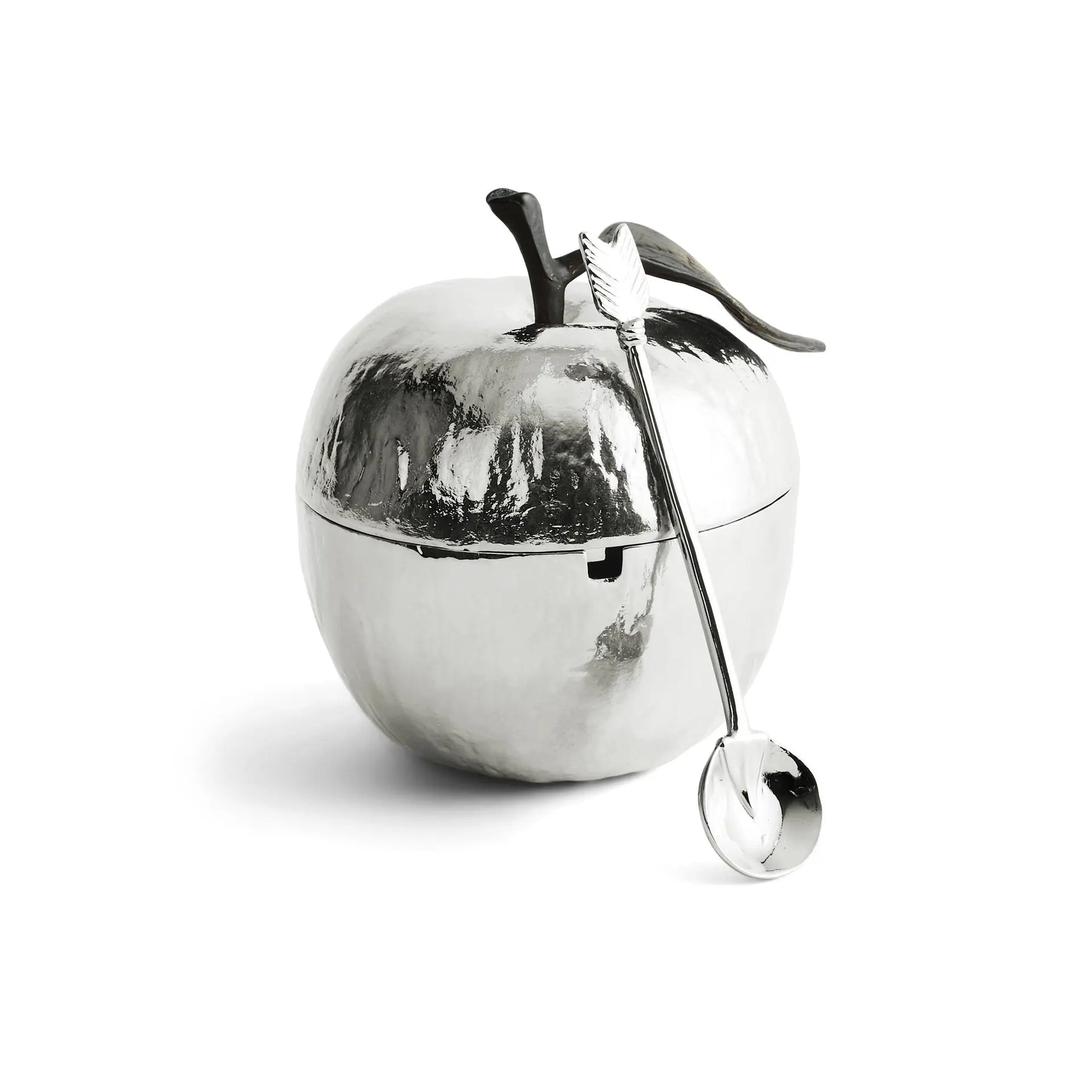 An image of Michael Aram Apple Honey Pot with Spoon