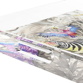 Nicolette Mayer Arcadia Zebra Acrylic Tray - 18x18