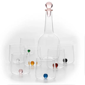 Zafferano America Bilia Tumblers Collection with decanter