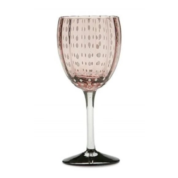 Zafferano America Perle Wine Goblet - Set of 2