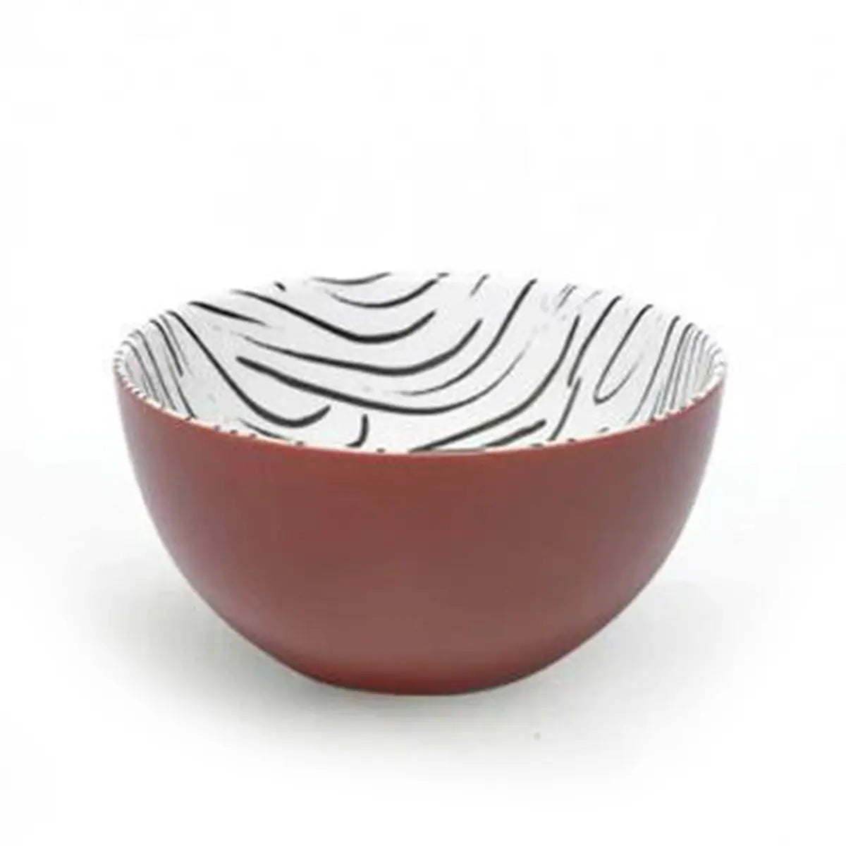 Zafferano America Red Brushstrokes Crayon Bowl