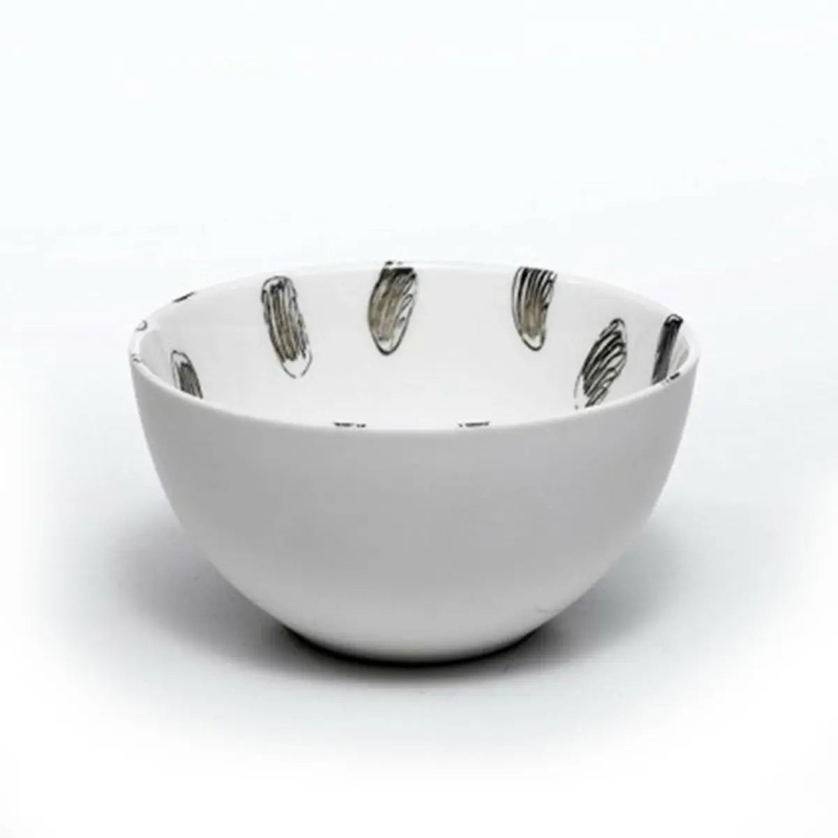 An image of Zafferano America White Murrine Crayon Bowl