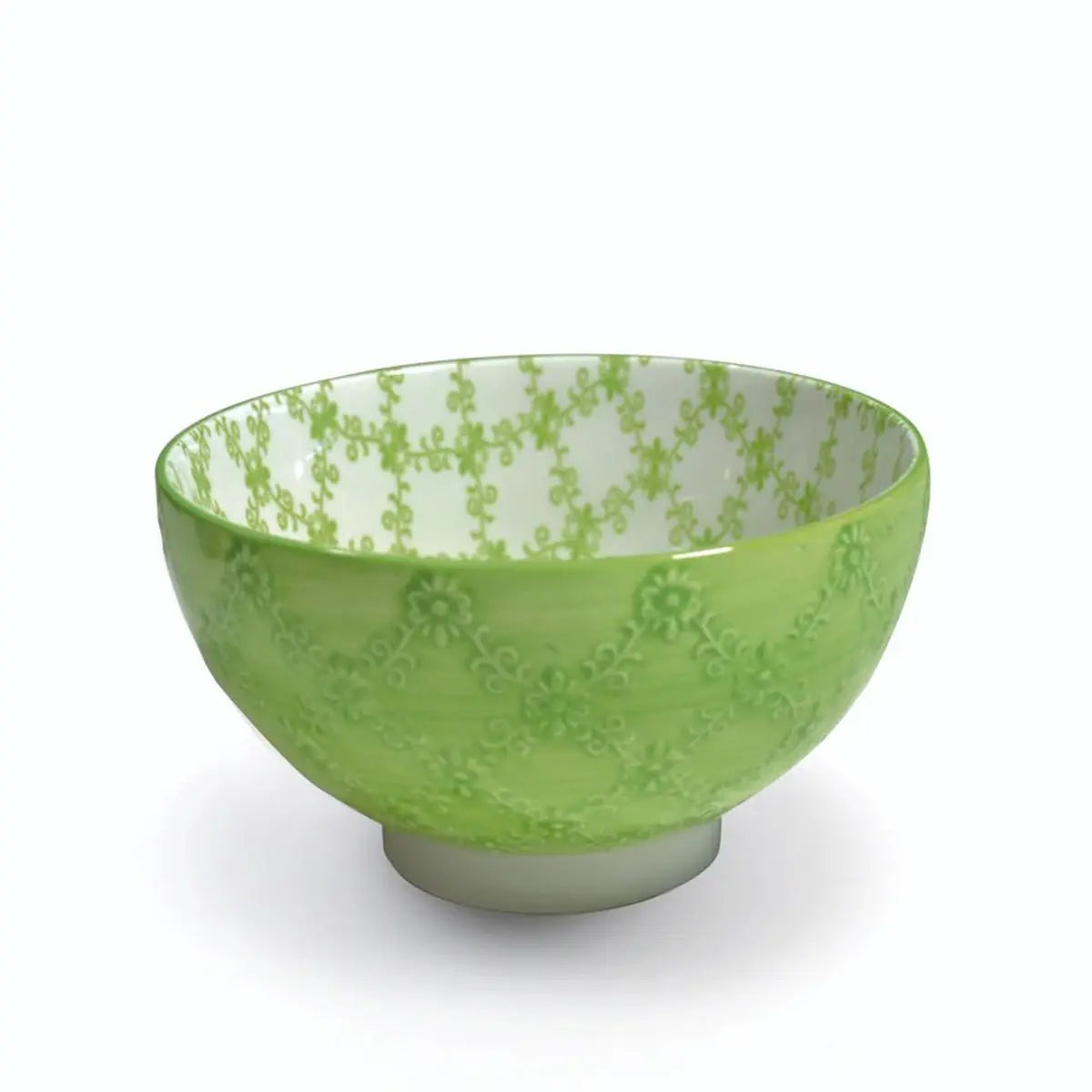 Zafferano America Apple Green Tue Textured Bowl