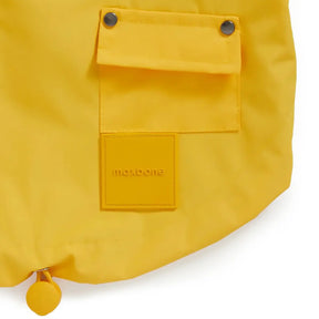 Max-Bone Talon Yellow Raincoat with logo detail