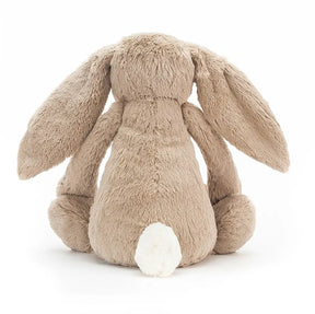 Back view of Jellycat Beige Bashful Bunny 