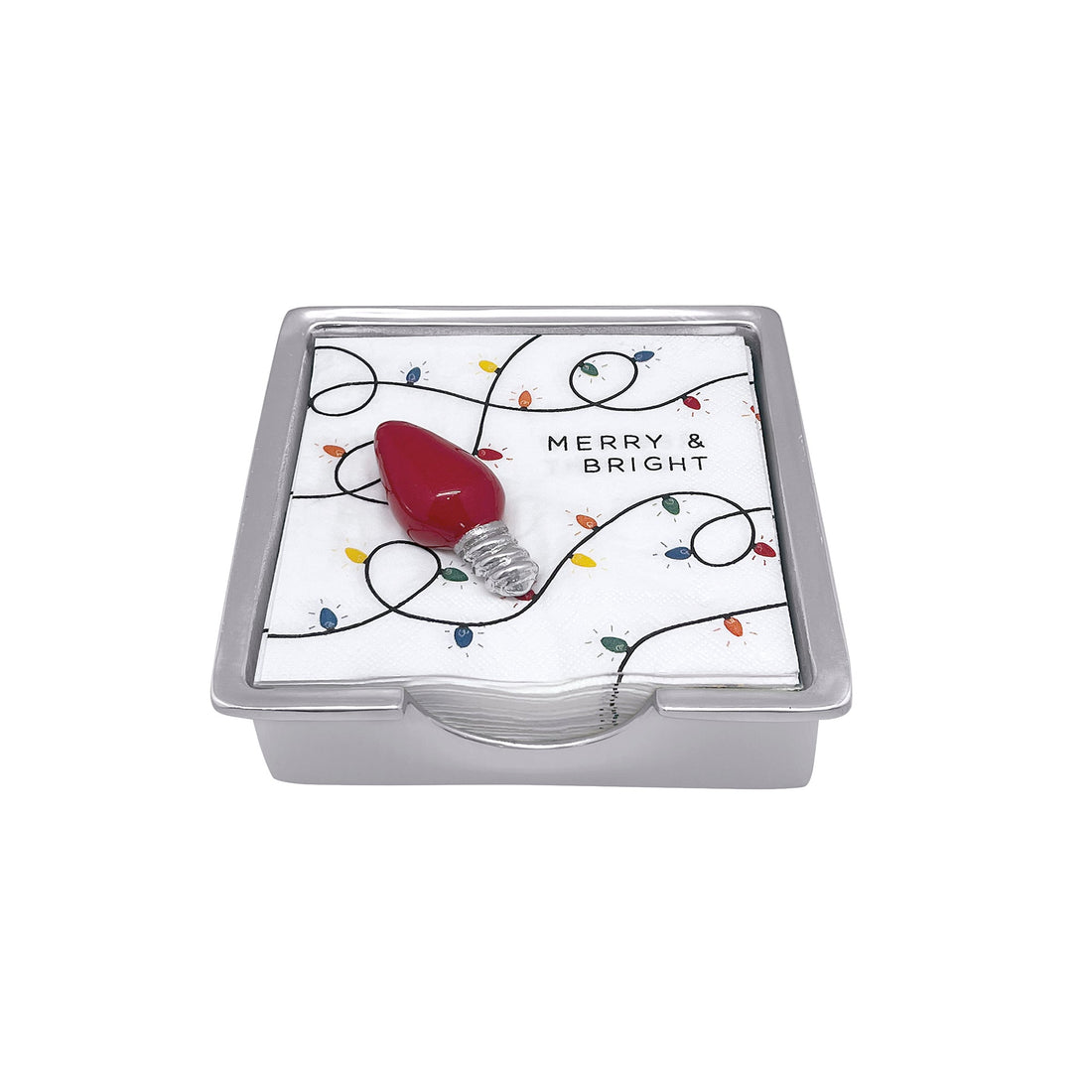 An image of Mariposa Red Bulb Signature Napkin Box Set
