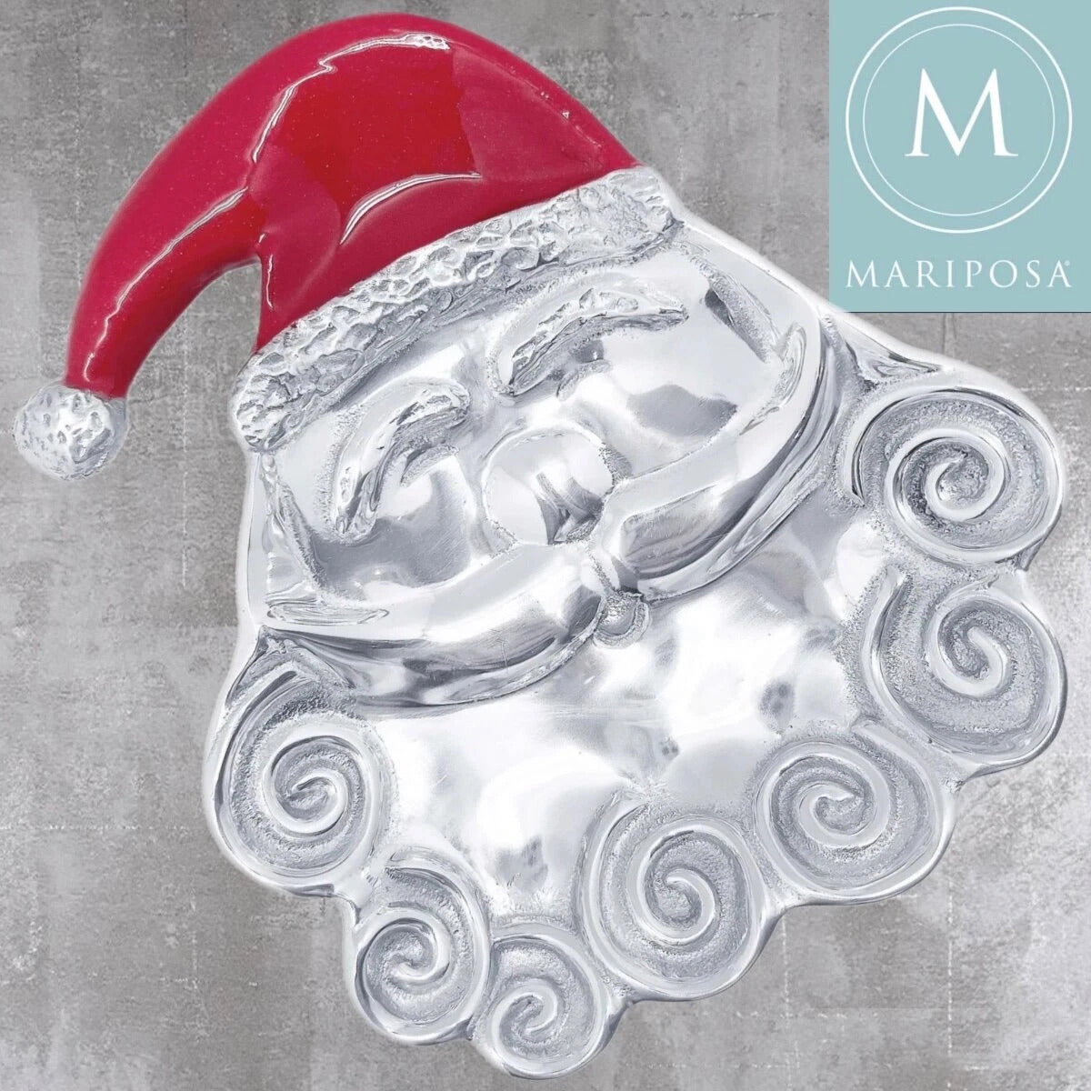 An image of Mariposa Smiling Santa Candy Dish