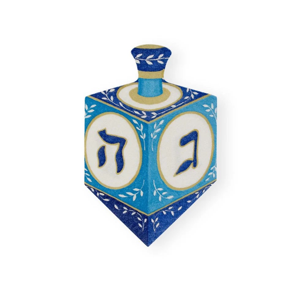 Caspari Dreidel Die-Cut Luncheon Napkins