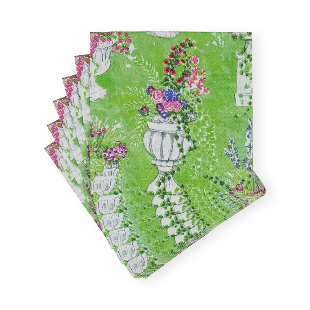 An image of Caspari Jardin De Luxembourg Cocktail Napkins