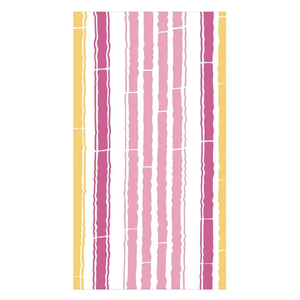 An image of Caspari Bamboo Stripe Guest Towel