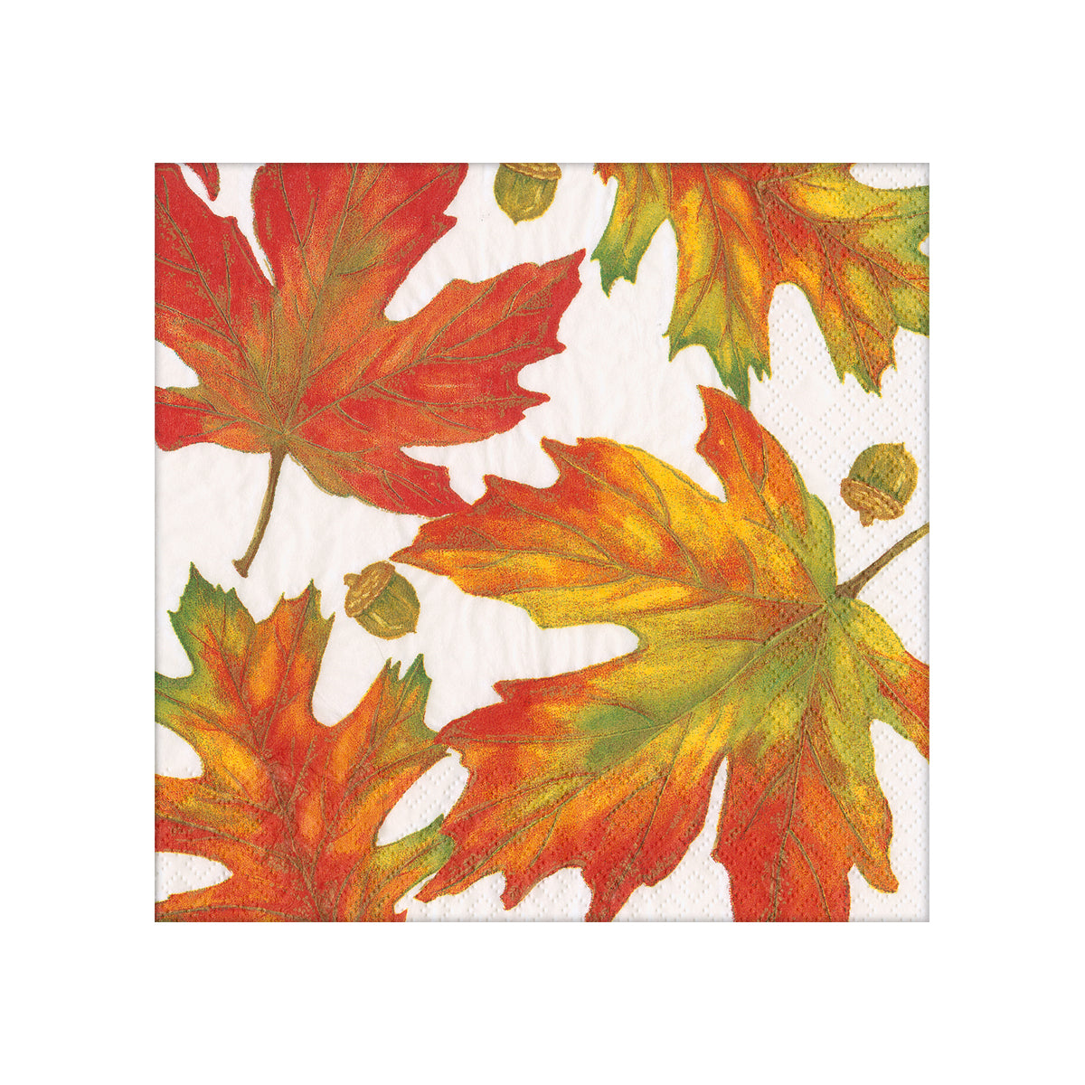 An image of Caspari Autumn Hues Cocktail Napkins