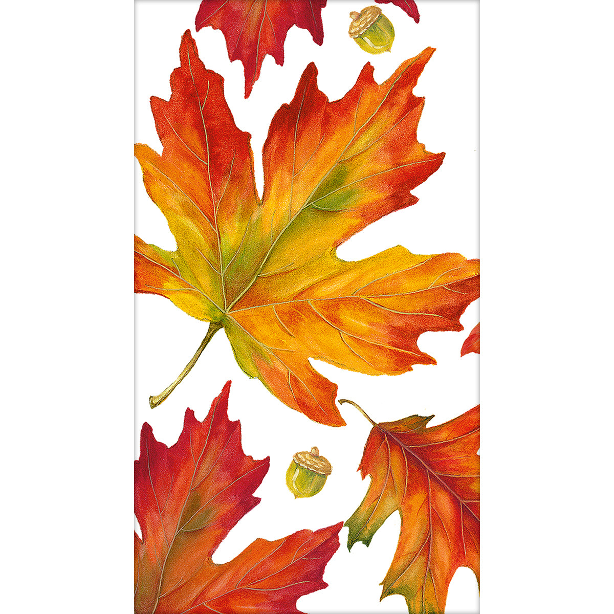 An image of Caspari Autumn Hues Guest Towels