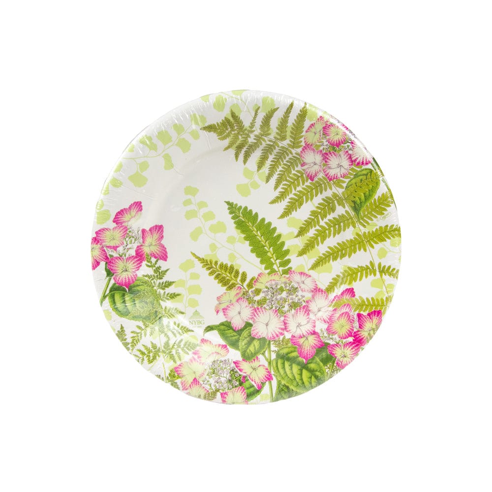 An image of Caspari Fern Garden Salad & Dessert Plates
