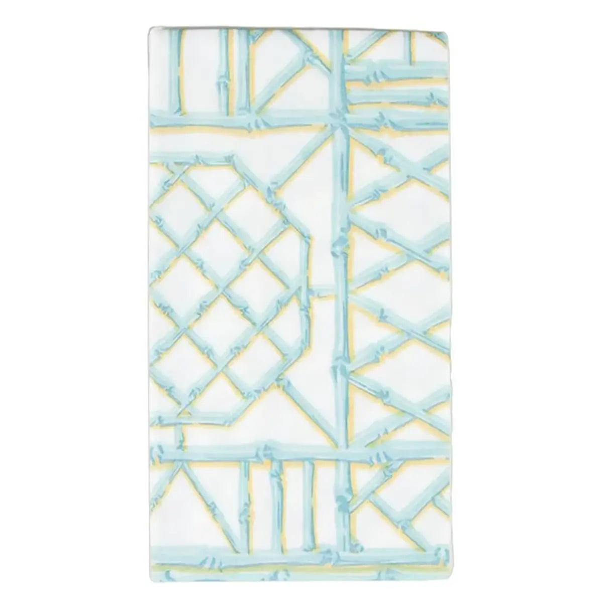 Caspari Bamboo Screen Robin's Egg Guest Towels