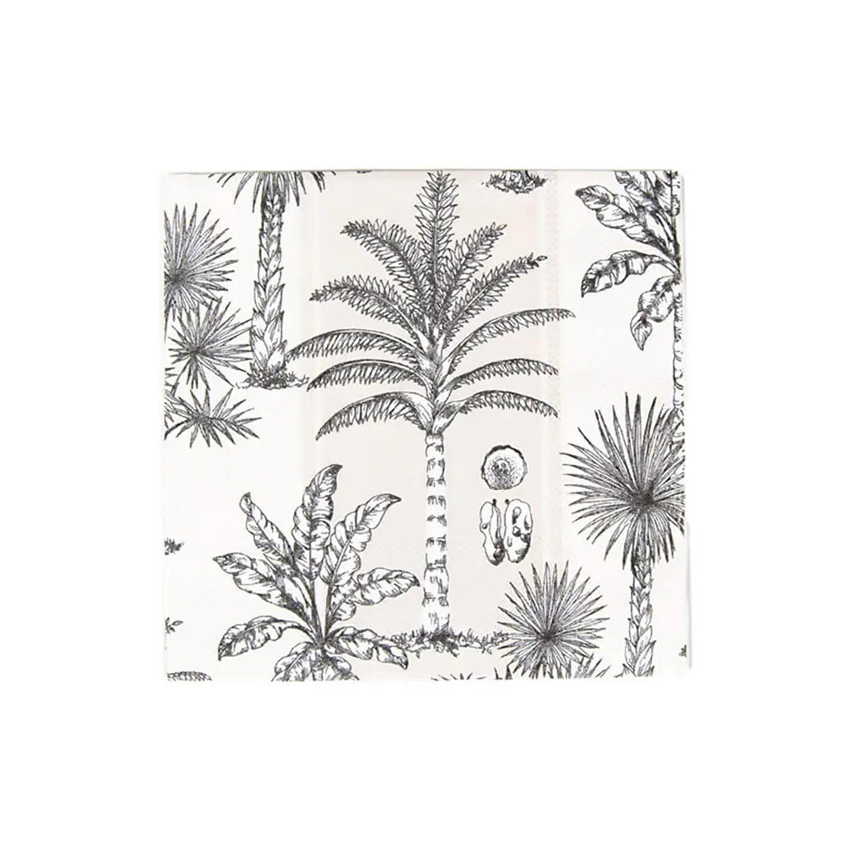 An image of Caspari Southern Palms Cocktail Napkins