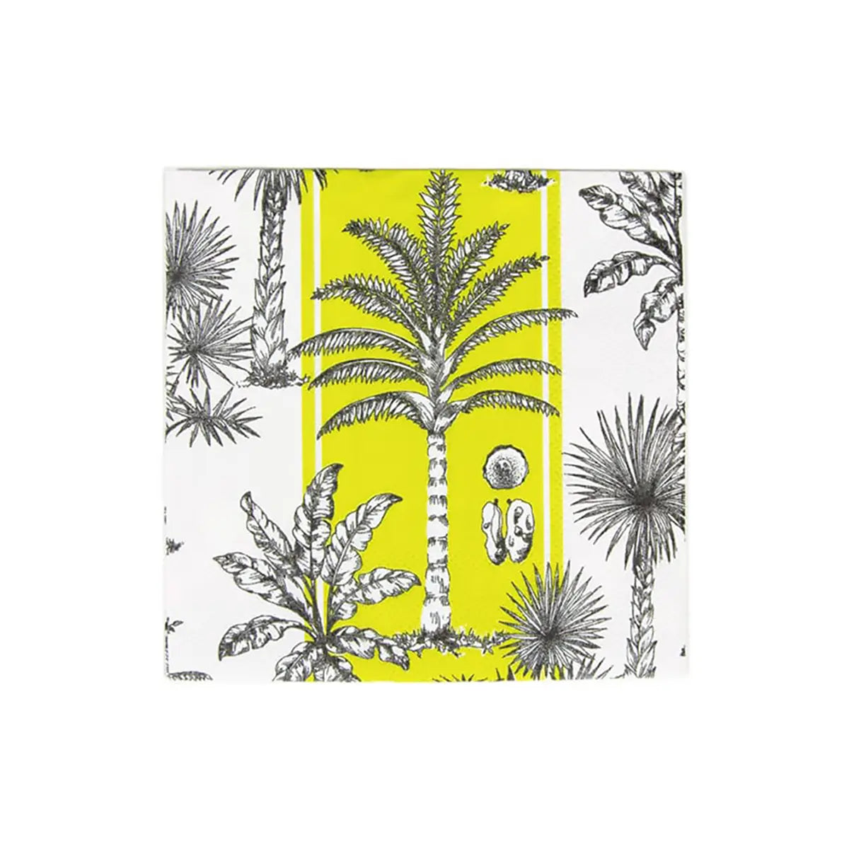 An image of Caspari Southern Palms Cocktail Napkins