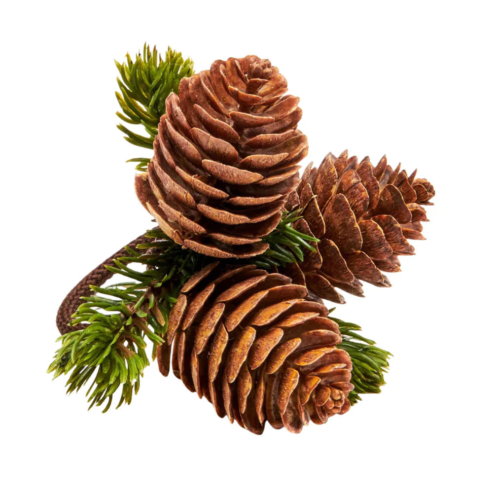 An image of Deborah Rhodes Cone Cluster Napkin Ring - Set of 4