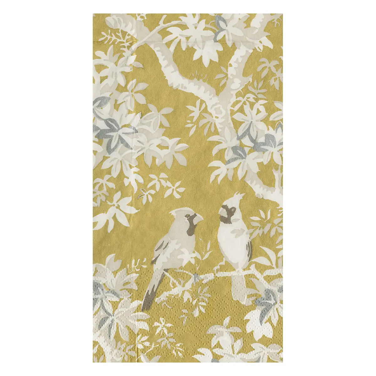 An image of Caspari Scenic Songbirds Guest Towels