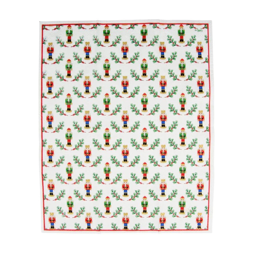 An image of Caspari Little Nutcracker Guest Towels
