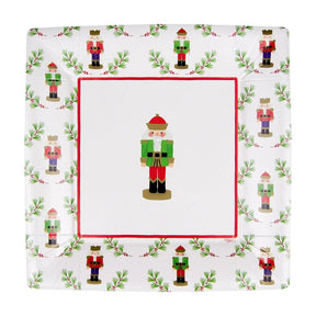 Caspari Little Nutcracker Salad & Dessert Plates