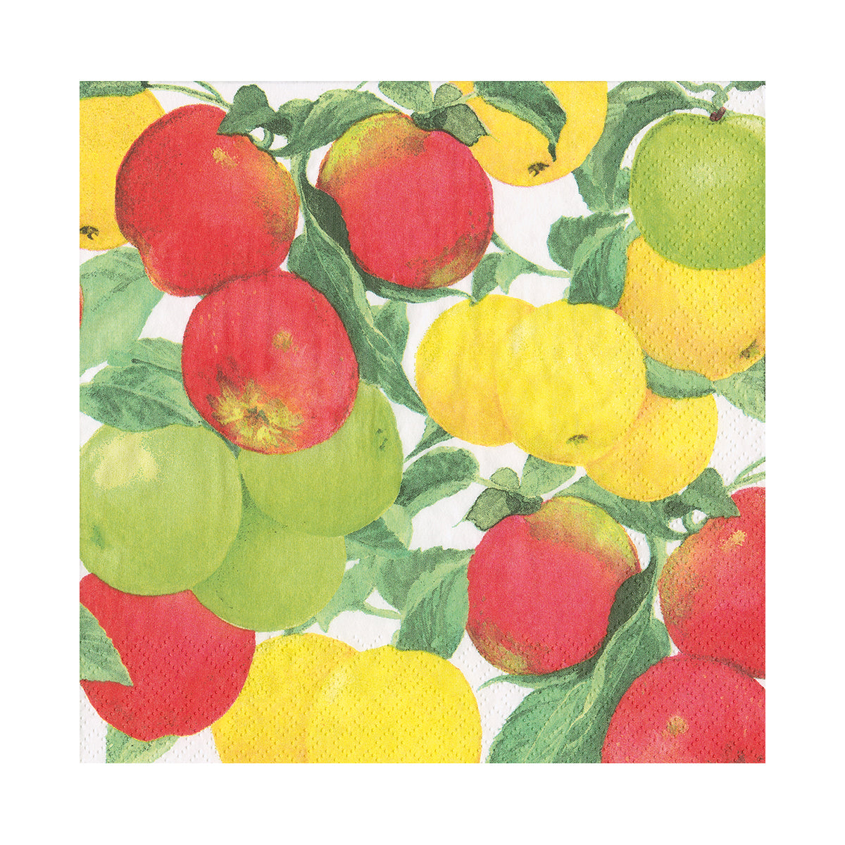 An image of Caspari Apples Luncheon Napkins