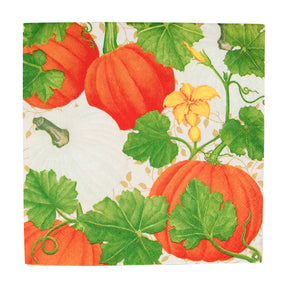 Caspari Pumpkin Chintz Luncheon Napkins