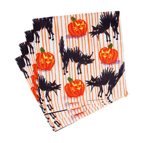 Caspari Halloween Cats Cocktail Napkins