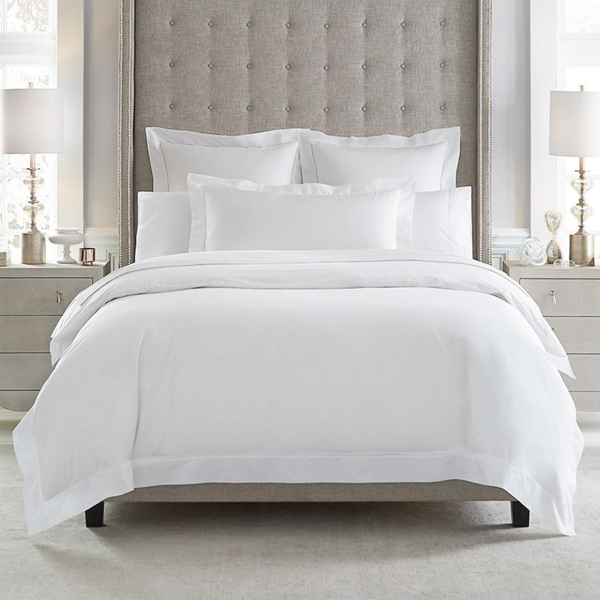 An image of Sferra Giza 45 Percale Duvet Cover