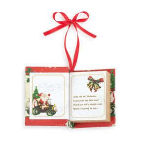 Mr. Christmas Nostalgic Christmas Book Santa Ornament