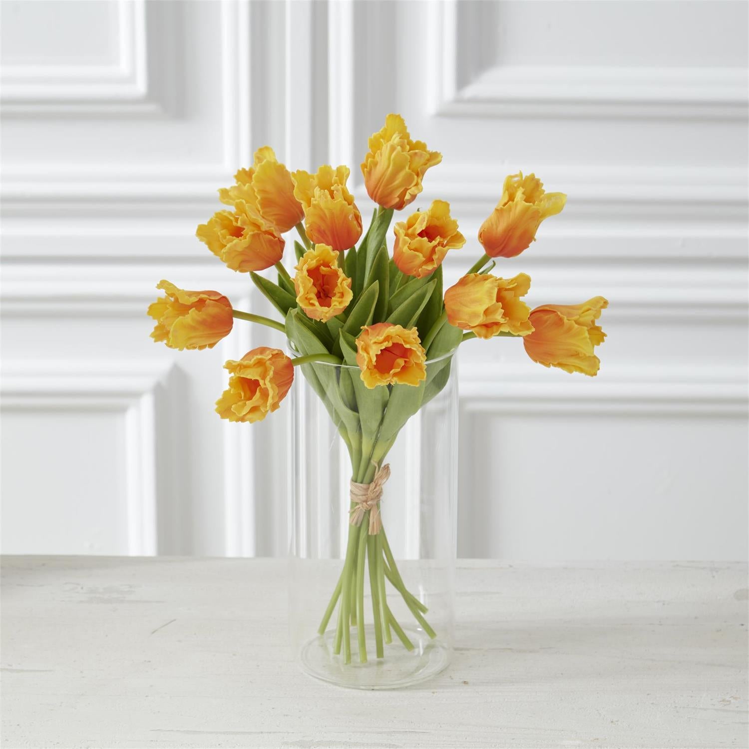 An image of K & K Parrot Tulip Real Touch Bundle - 12 Stem