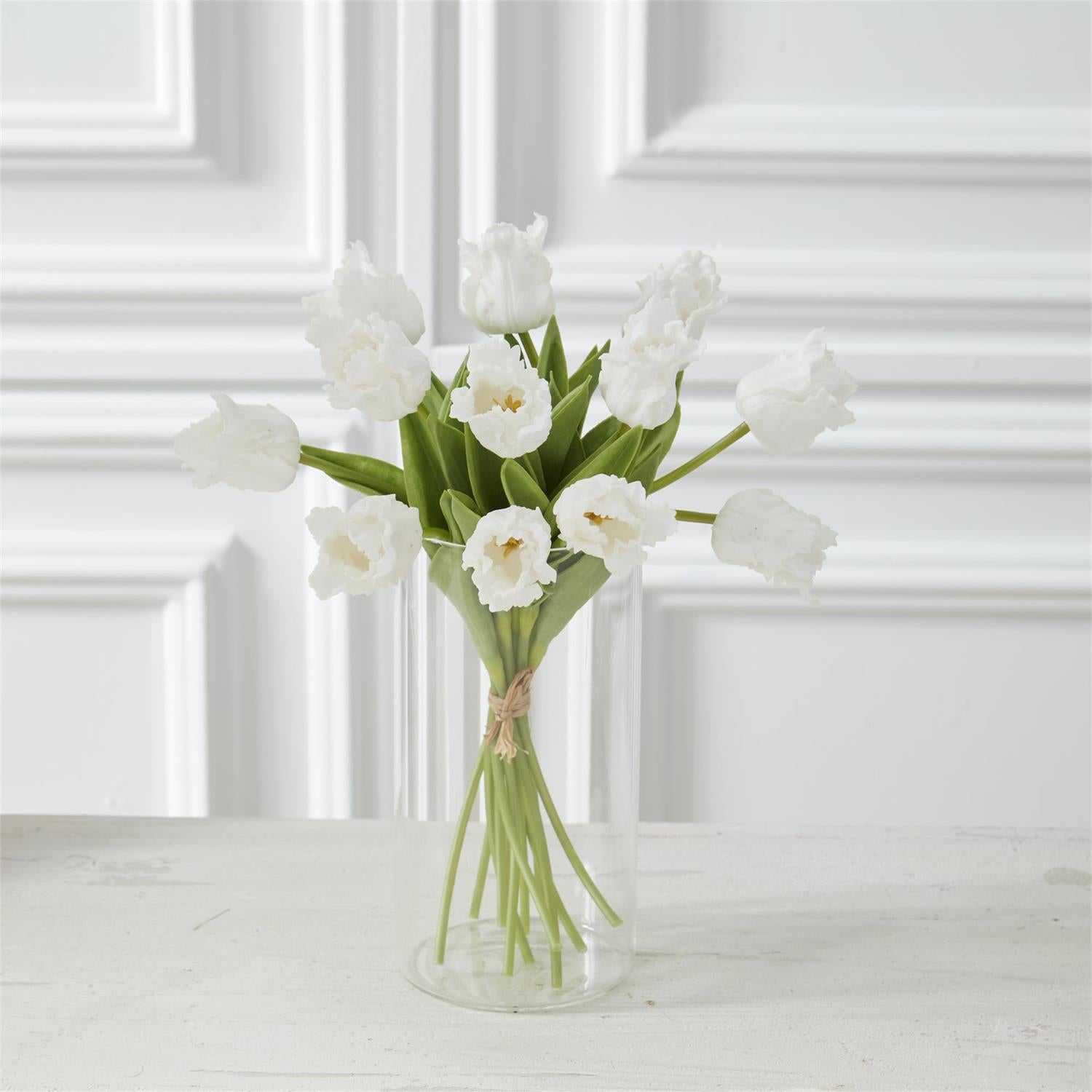 An image of K & K Parrot Tulip Real Touch Bundle - 12 Stem