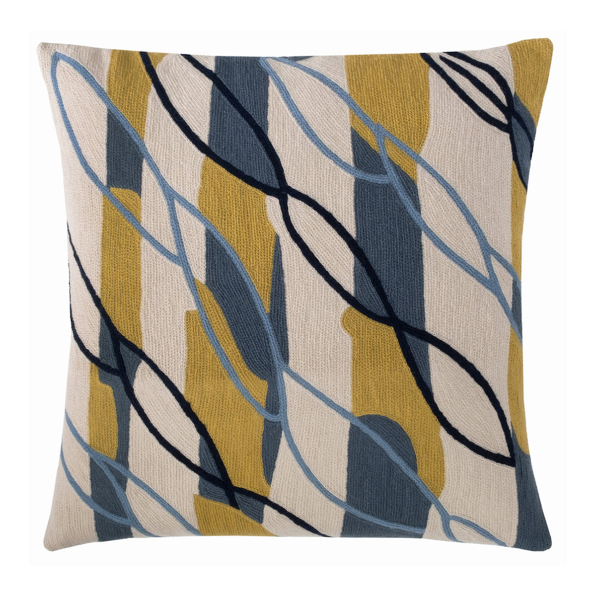 An image of Judy Ross Passage Square Embroidered Pillow