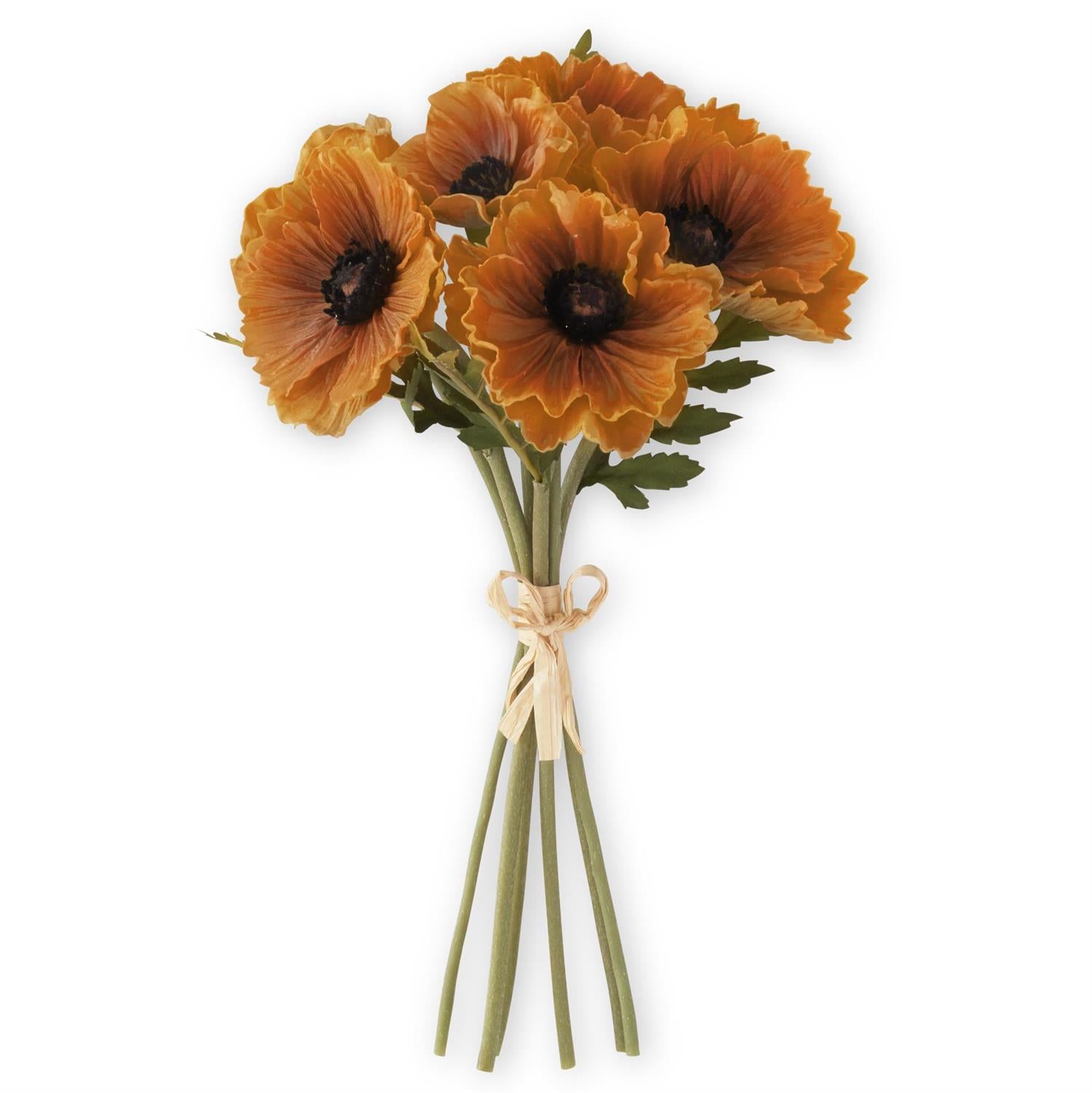 K & K Poppy Real Touch Bundle - 6 Stem