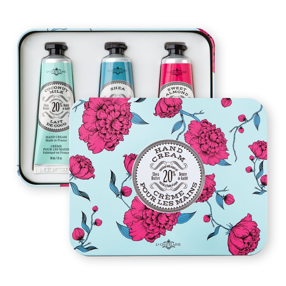 La Chatelaine Hand Cream Trio Gift Set - Coconut Milk, Shea, Sweet Almond