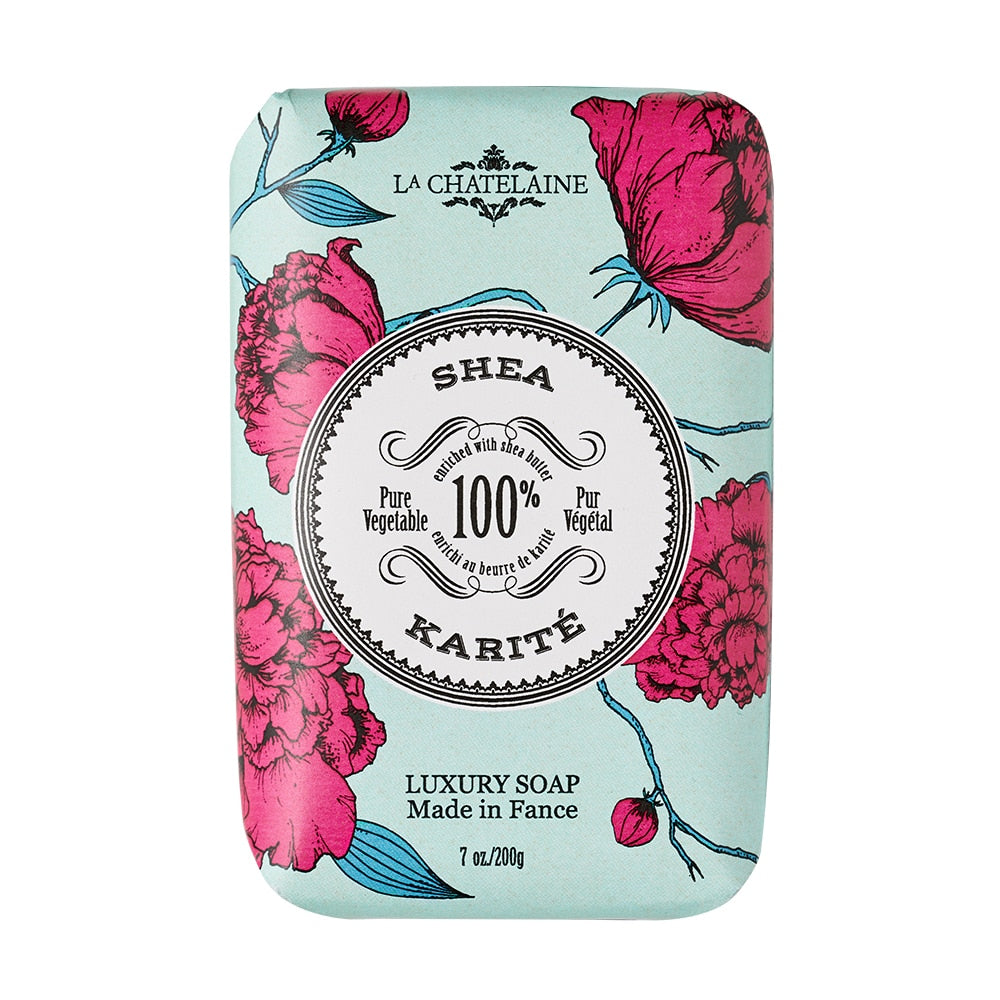 An image of La Chatelaine Luxury Soap Trio Gift Tin - Coconut Milk, Shea, Sweet Almond
