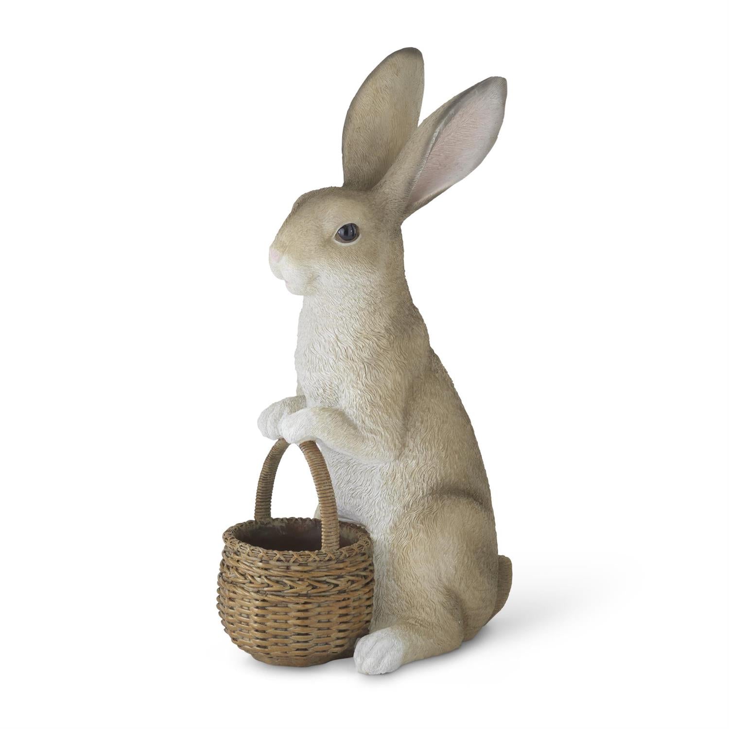 An image of K&K Interiors Easter Bunny Holding Basket
